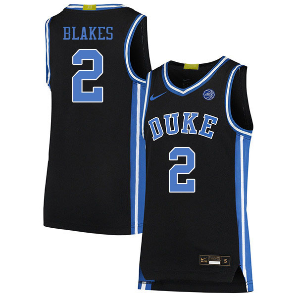 Men #2 Jaylen Blakes Duke Blue Devils College Basketball Jerseys Sale-Black - Click Image to Close